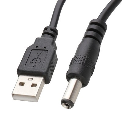 USB zu DC Netzkabel - USB 2.0 für 2,1 mm x 5,5 mm 5 V 2A 2000 mA 2 m