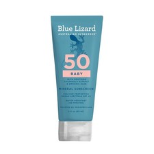 BLUE LIZARD Baby Mineral Sunscreen with Zinc Oxide, SPF 50 , Water Resistant, UV