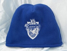 Embroidered fleece beanie-Harry Potter Ravenclaw design-royal blue-NEW/HANDMADE