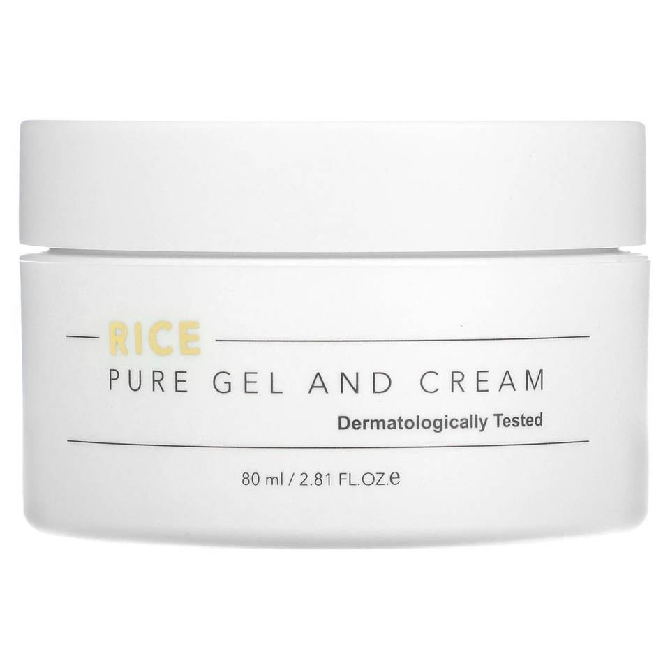 Rice, Pure Gel And Cream, 2.81 fl oz (80 ml)
