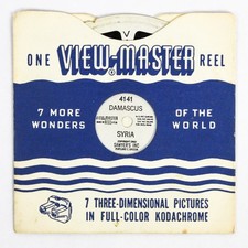 Vintage ViewMaster Reel 4141 Damascus Syria 7 Wonders Collectible Slide