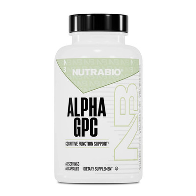 NutraBio - Alpha GPC - Brain Function, Focus & Mental Acuity Support-60 Capsules