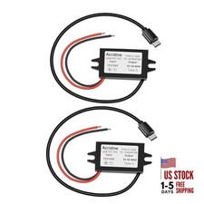DC 12V/24V to 5V USB C Buck Converter 5A 25W Type-C Output 5A Type-C 2Pcs