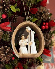 Nativity Christmas Tree Ornament Resin Holy Family Jesus Mary Joseph Gift