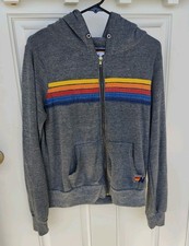 Aviator Nation Size S 5 Stripe Hoodie 126/3220
