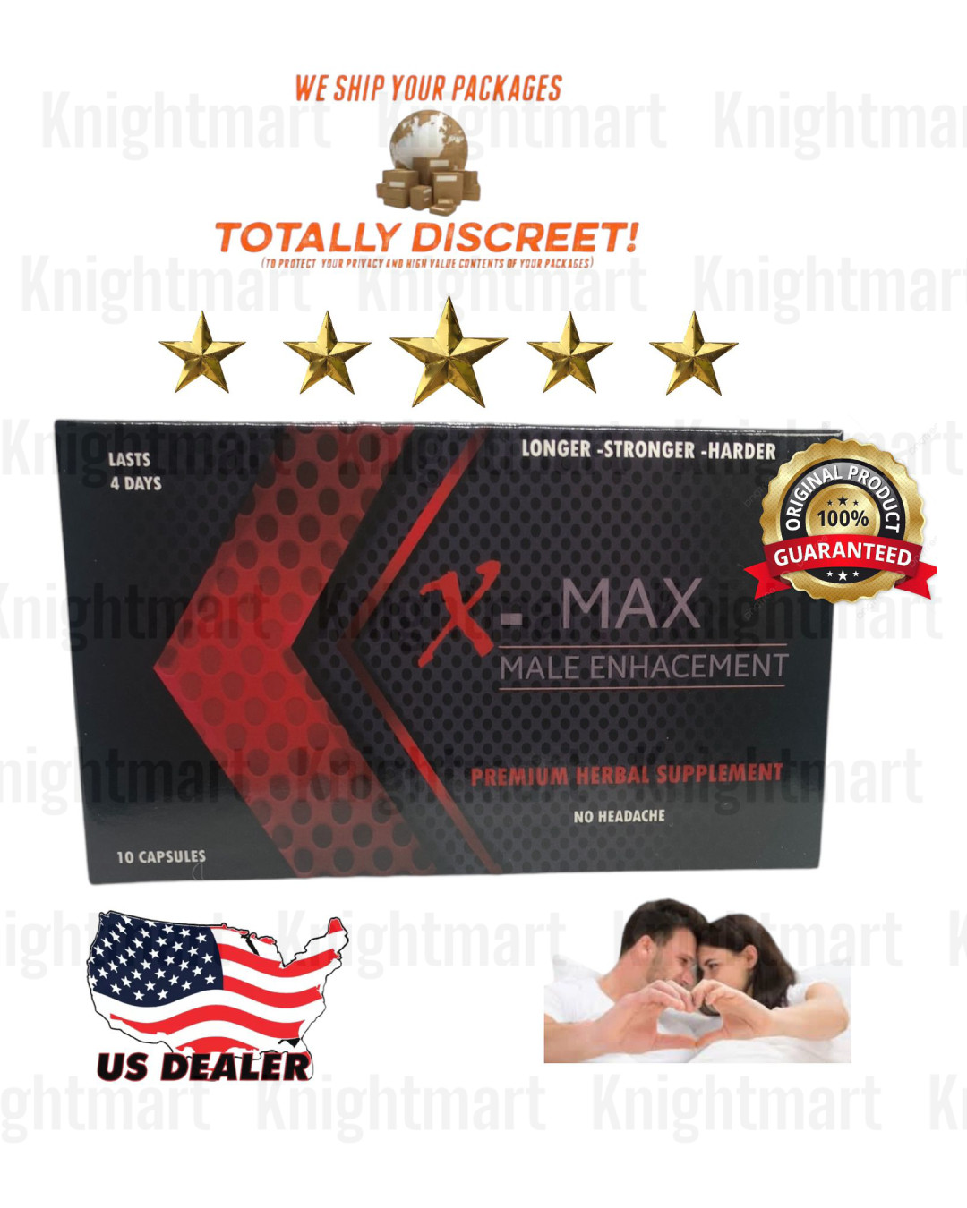10 x Max herbal  Male Enhancing Support Supplement Natural Last Longer  10 Ct
