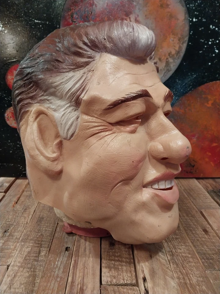 Vintage Halloween Mask Bill Clinton Vinyl Mask Cesar 1992 - - Image 2 of 4