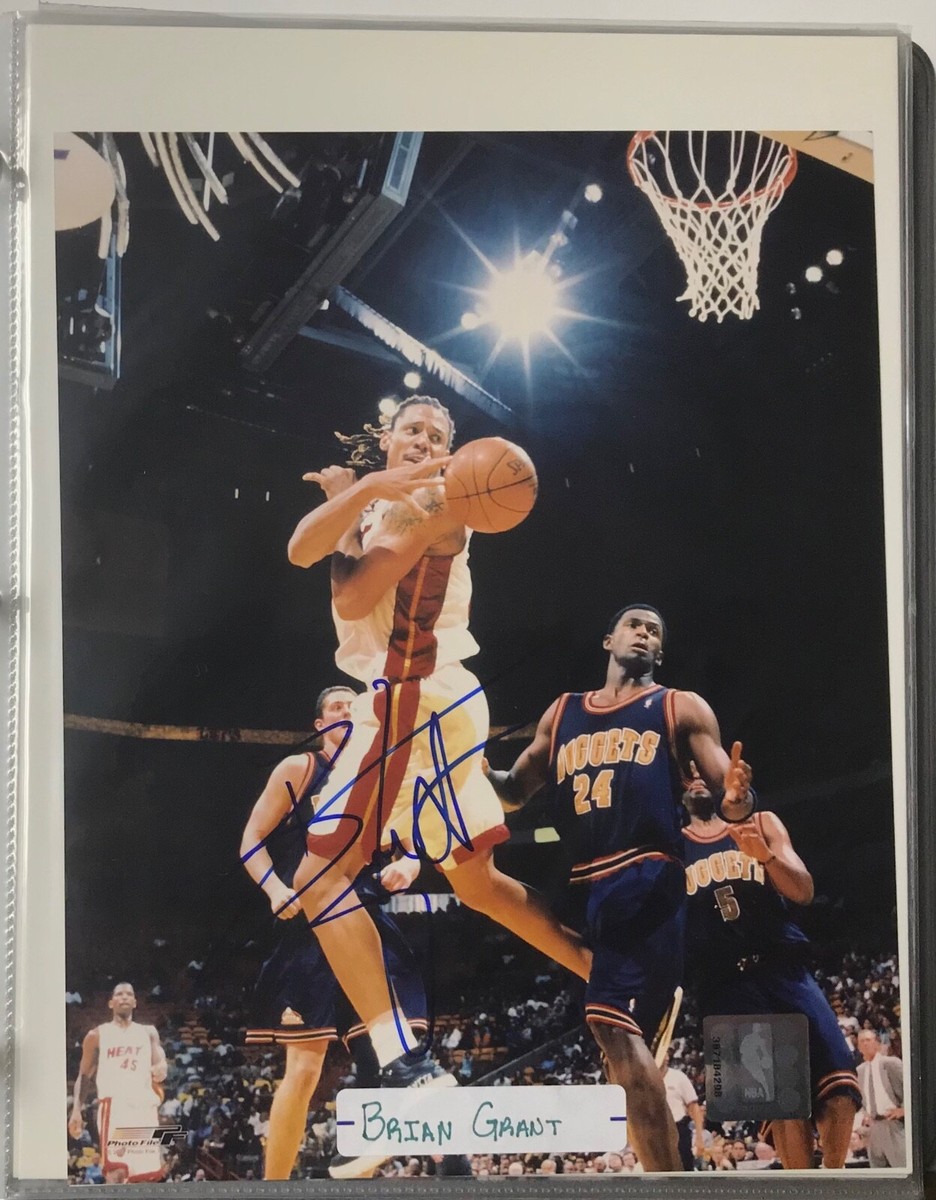 Miami Heat Brian Grant Autographed 8x10 Color Action Photo | eBay