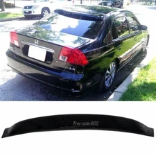 Fits 01-05 Honda Civic 4 Door Sedan ABS Rear Roof Window Visor Guard