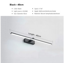 Modern LED Wall Light Bathroom Vanity Light Over Mirror Lamp Aluminium