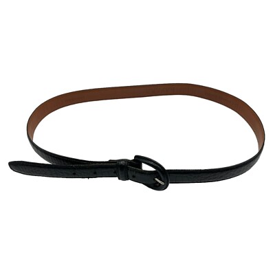 Lauren Ralph Lauren Vtg Leather Crocodile Embossed Black Belt Small EUC Ralph Lauren | Accessories | Ralph Lauren Small Black  main image 3