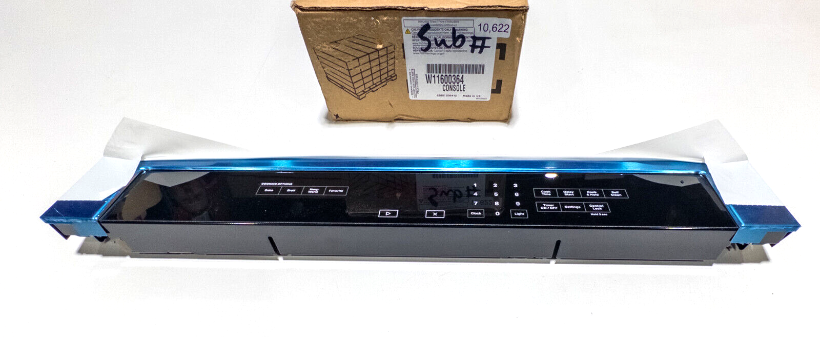 Whirlpool Oven Console Control Panel W11600364 W11360895 Replacement Part-image