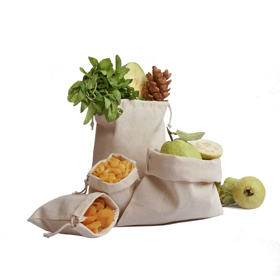 Biglotbags - Premium Canvas Cotton Double Drawstring Reusable Muslin Bags - Image 2 of 4