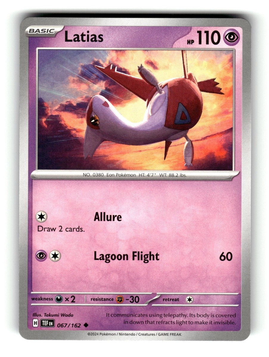 Pokemon Temporal Forces Latias 67/162 | eBay