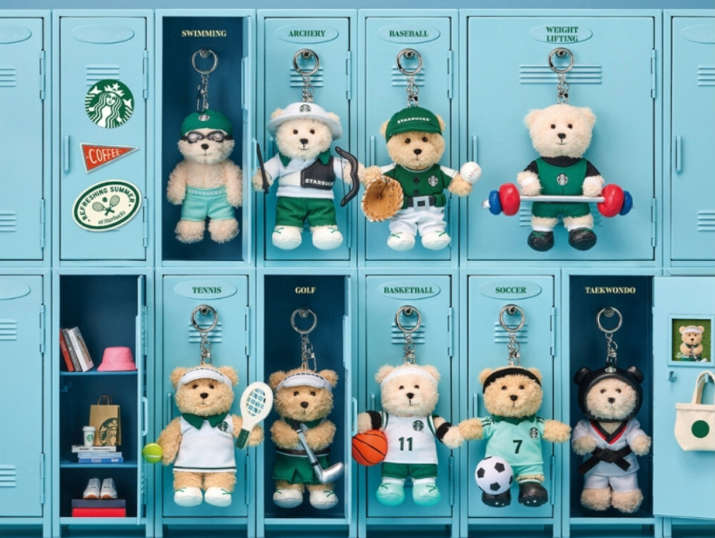 韓国スタバ★Starbucks Bearista Keychain Set 9種 韓国スタバ【Starbucks】 Bearista Key Chain Set (Set of 9