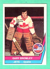 (1) GARY BROMLEY 1977-78 O-PEE-CHEE WHA # 45 JETS GOALIE  NM (F7963)