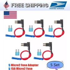 5PCS Micro2 Fuse Tap Mini Fuse Holder ADD-A-CIRCUIT Blade ATR/APT 15A fuse 12V