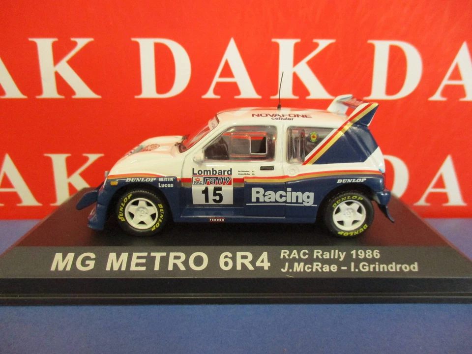 Die cast 1/43 Modellino Auto MG Metro 6R4 RAC Rally 1986 J. McRae - Immagine 2 di 3