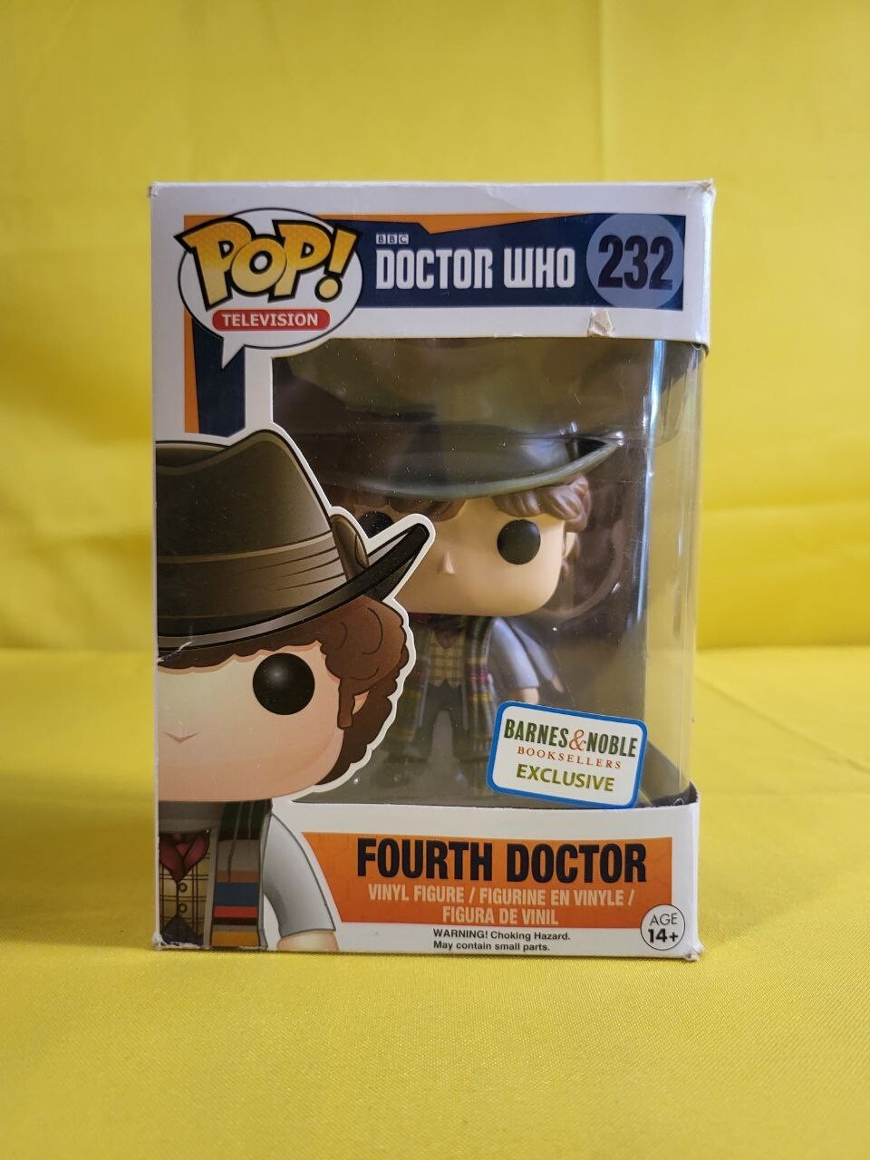 Televisión Exclusiva Funko Pop Cuarto Doctor 232 Barnes Noble Con Protector - P23