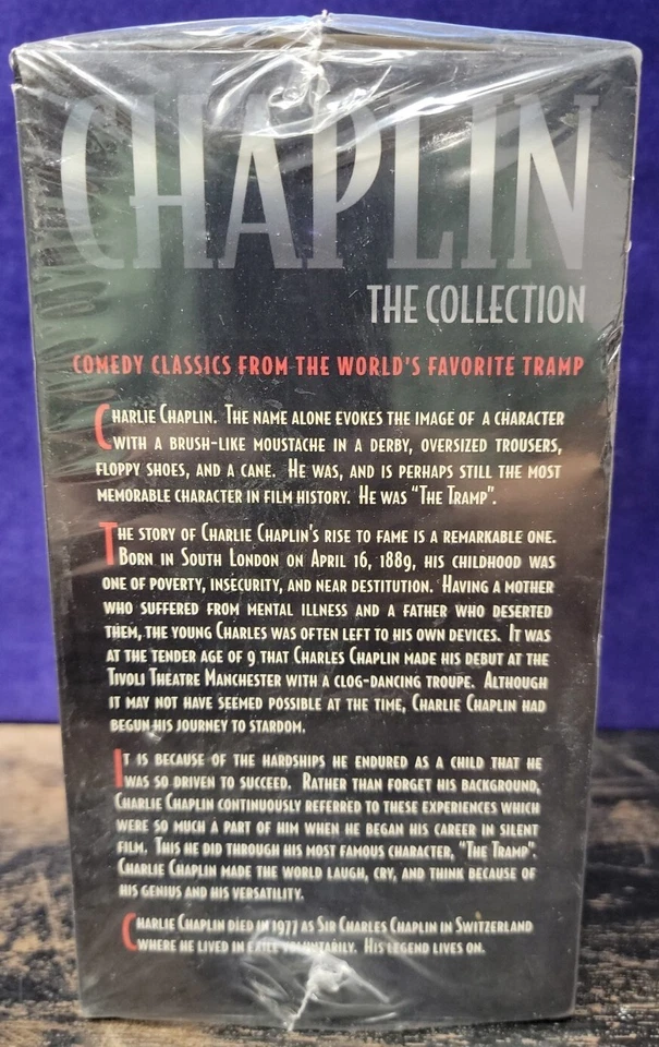 Charlie Chaplin The Collection 5 VHS Tape Box Set 1997 New Sealed Classic Vint. - Image 2 of 4