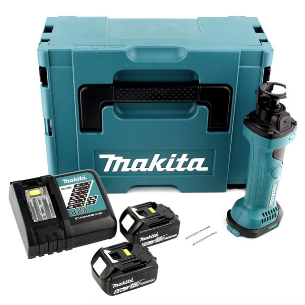 Makita Dco 180 Rtj Akku Rotationsschneider 18V+2X Akku 5,0Ah+LadegeräT+Makpac-image