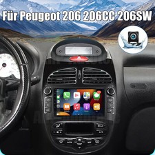 Apple CarPlay GPS Autoradio Für Peugeot 206 206CC 206SW 2001-2016 Android 13 32G