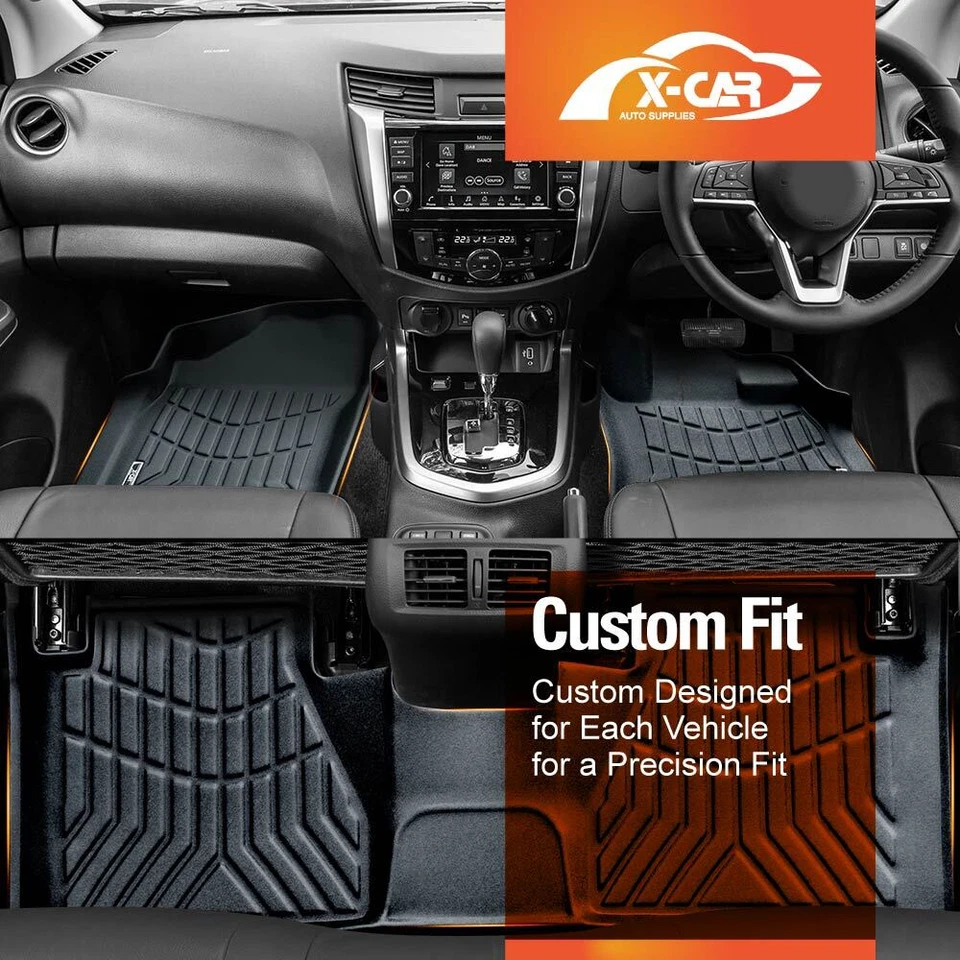 Floor Mats for Nissan Navara NP300 D23 Dual Cab 2015+ All Weather Car Liners - image 3 of 4