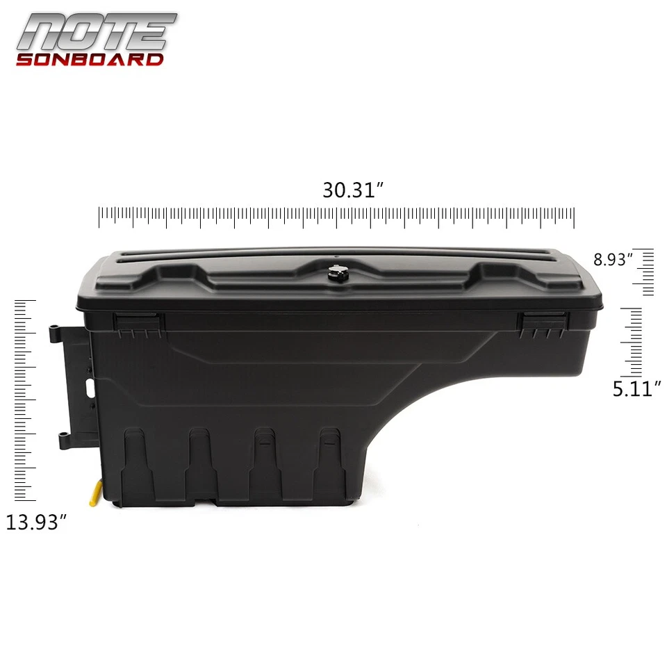 Fit For 17-2020 Ford F-250 F-350 Super Duty Truck Right Bed Storage Box Toolbox - Image 2 of 4