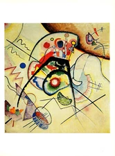 1979 Vintage KANDINSKY "REMINISCENCE (RUCKBLICK)" COLOR offset Lithograph Print