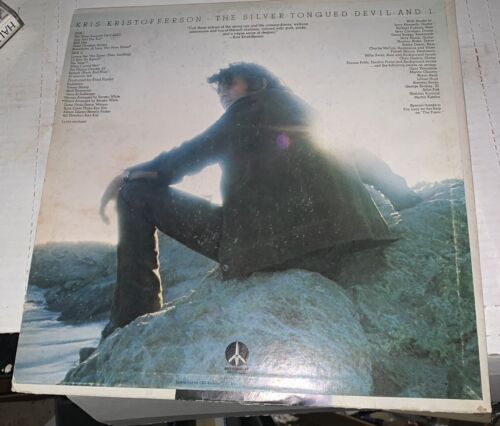 KRIS KRISTOFFERSON THE SILVER TONGUED DEVIL AND I Autograph Signed Rare RIP - Picture 3 of 4