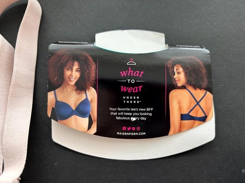 Maidenform T shirt bra size 32D 32DD 34DD NEW pad wire 7543 Fab Fit convertible - Picture 3 of 7