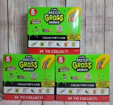 (3) Zuru 5 Surprise Mega Gross Minis Collector's Case 5 Surprise Minis