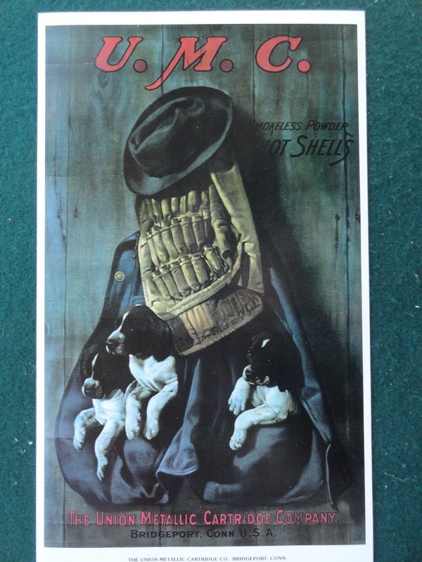 Union Metallic Cartridge Advertising Poster U M C, Ammunition Bridgeport Conn 