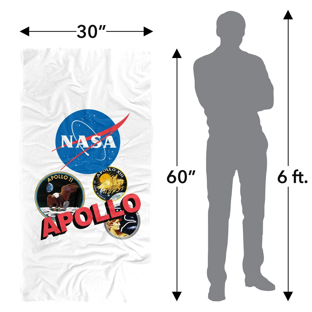 NASA Apollo Officially Licensed Beach Towel 30"x60"