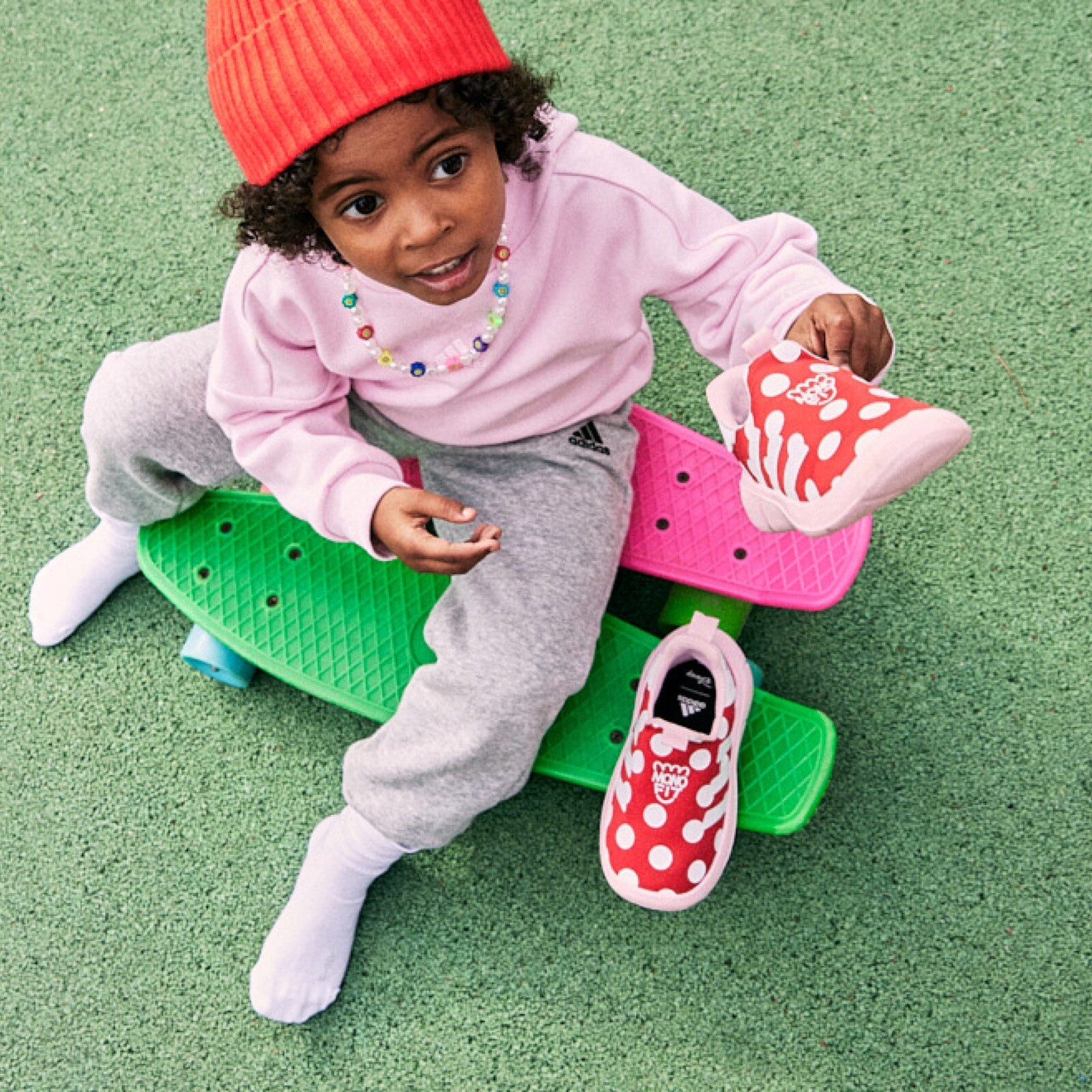 DS Adidas x Disney Monofit TR Minnie Slip-on Shoes HP7772 Kids size 6K SOLD OUT image 10
