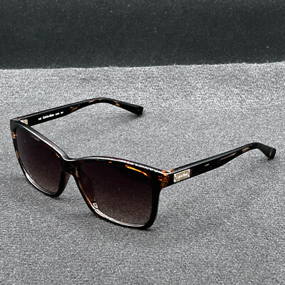 Calvin Klein R6955 Sunglasses Tortoise w/ Gradient Amber Lenses - Used