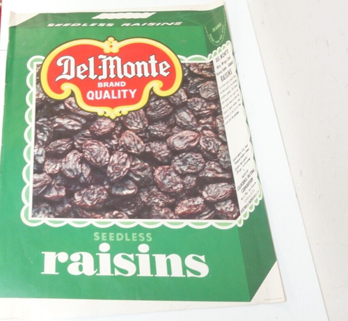 Lot Of 13 Vintage Del Monte Foods Advertising Posters Seedless Raisins, Letters - Picture 2 of 13
