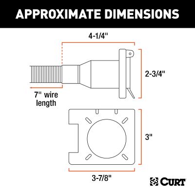 CURT Dual-Output 6 & 4-Way Connector for 2020-2022 Chrysler Voyager