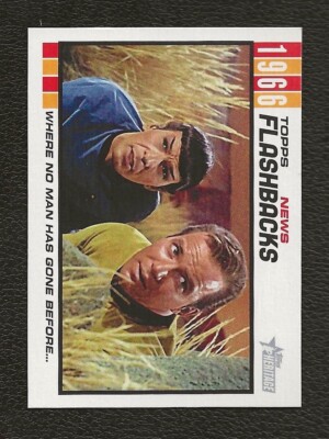 Star Trek 2015 Topps Heritage News Flashbacks Where No Man Has Gone Before #NF-3