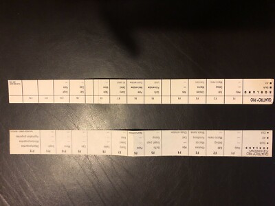 Vintage QUATTRO PRO Personal Computer Key Keyboard Overlay Template BORLAND