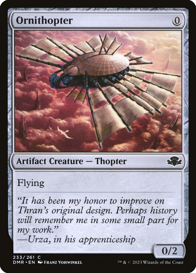 MTG Magic the Gathering Ornithopter (233/520) Dominaria Remastered LP