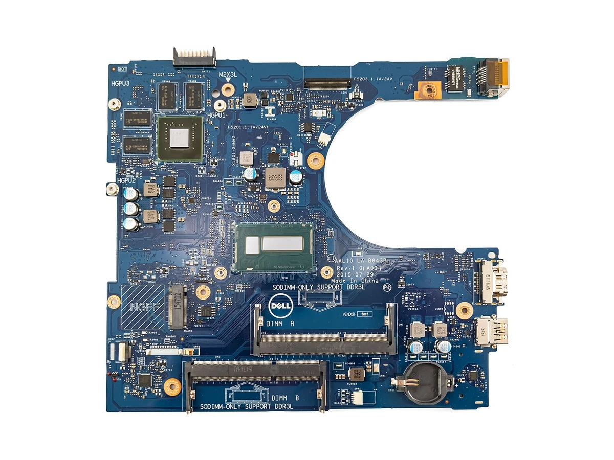 Genuine Dell Inspiron 5458 5558 5758 Motherboard i3 5005U GeForce