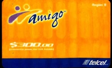 Phonecard Mexico Mobile Orange Card Telcel Amigo Region 9 12/2006 300