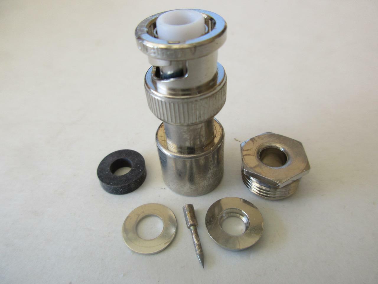 1x Amphenol Connector 29100 MHV Coaxial Male Plug Clamp Type 50Ω RG55