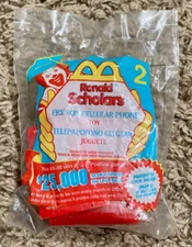 1999 FOOD FOOLERS MCDONALDS HAPPY MEAL TOY - FRY BOX CELL PHONE #2