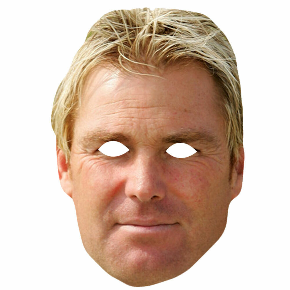 Shane Warne Australian Cricketer Card Face Mask 1 5 10 20 30 Party Wholesale Ograniczona ilość, ograniczona sprzedaż