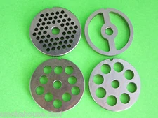  #8 4-pc SET 4 grinding plates for LEM Cabelas MTN etc. Meat grinder or mincer