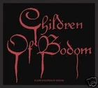 CHILDREN OF BODOM blood logo 2008 - WOVEN SEW ON PATCH official merchandise