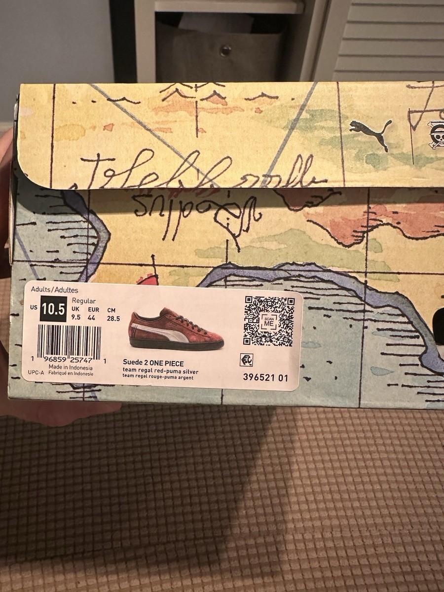 PUMA x One Piece Shanks Suede team regal red/red puma sliver PUMA x One Piece Shanks Suede team regal red/red puma sliver