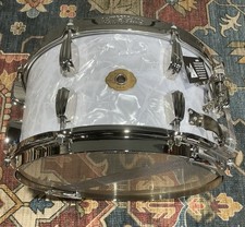 Slingerland Radio King 7” x 14" Solid Maple Snare - White Marine Pearl